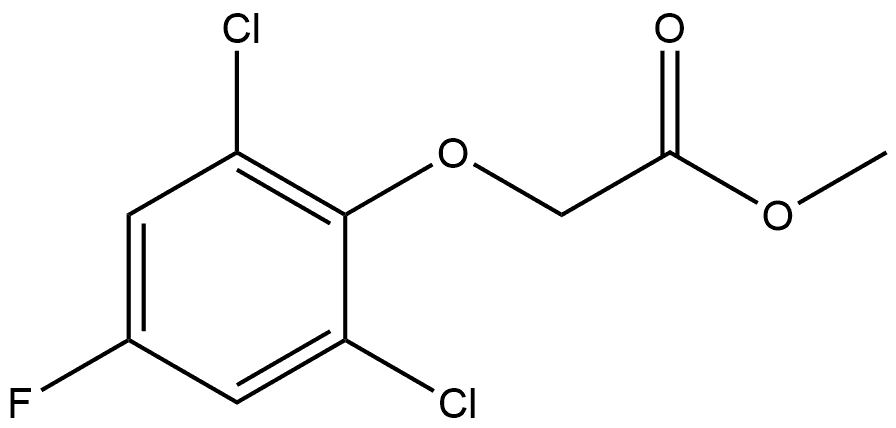 Methyl 2-(2,6-dichloro-4-fluorophenoxy)acetate Structure