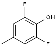 Phenol, 2,6-difluoro-4-methyl- 구조식 이미지