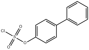 Chlorosulfuric acid, [1,1'-biphenyl]-4-yl ester (9CI) Structure