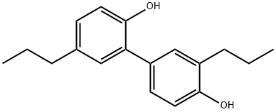 [1,1'-Biphenyl]-2,4'-diol, 3',5-dipropyl- Structure