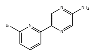 2-Pyrazinamine, 5-(6-bromo-2-pyridinyl)- Structure
