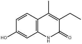 2(1H)-Quinolinone,3-ethyl-7-hydroxy-4-methyl-(9CI) Structure