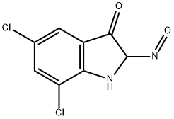 3H-Indol-3-one, 5,7-dichloro-1,2-dihydro-2-nitroso- Structure