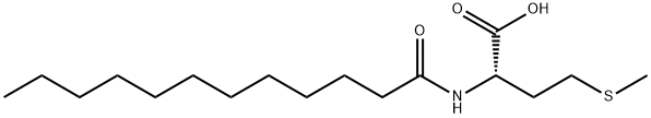 L-Methionine, N-(1-oxododecyl)- 구조식 이미지