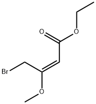2-Butenoic acid, 4-bromo-3-methoxy-, ethyl ester, (2E)- 구조식 이미지
