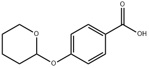 Benzoic acid, 4-[(tetrahydro-2H-pyran-2-yl)oxy]- Structure