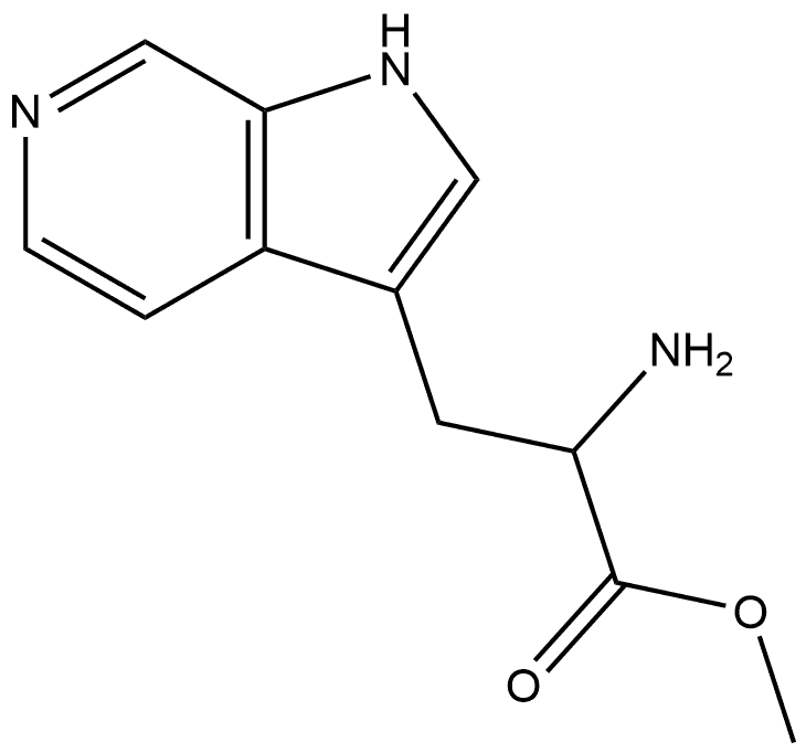 1H-Pyrrolo[2,3-c]pyridine-3-propanoic acid, α-amino-, methyl ester Structure