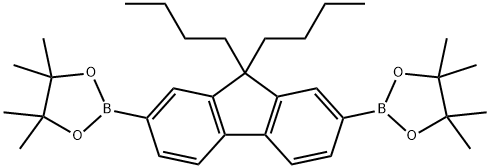 1,3,2-Dioxaborolane, 2,2'-(9,9-dibutyl-9H-fluorene-2,7-diyl)bis[4,4,5,5-tetramethyl- Structure