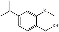 Benzenemethanol, 2-methoxy-4-(1-methylethyl)- Structure