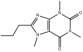 1,3,7-Trimethyl-8-propyl-3,7-dihydro-1H-purine-2,6-dione 구조식 이미지