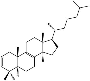 Lanosta-2,8-diene Structure