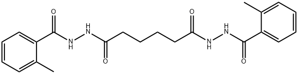 N'1,N'6-bis(2-methylbenzoyl)hexanedihydrazide Structure