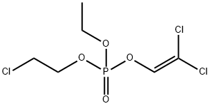 Phosphoric acid, 2-chloroethyl 2,2-dichloroethenyl ethyl ester Structure