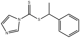 1H-Imidazole-1-carbodithioic acid, 1-phenylethyl ester Structure