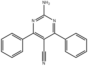 5-Pyrimidinecarbonitrile, 2-amino-4,6-diphenyl- 구조식 이미지