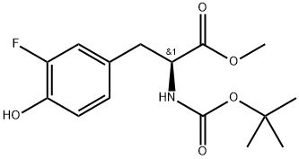 methyl (S)-2-((tert-butoxycarbonyl)amino)-3-(3-fluoro-4-hydroxyphenyl)propanoate Structure