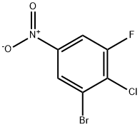 Benzene, 1-bromo-2-chloro-3-fluoro-5-nitro- Structure