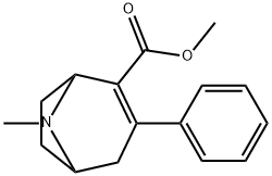 8-Azabicyclo[3.2.1]oct-2-ene-2-carboxylic acid, 8-methyl-3-phenyl-, methyl ester Structure