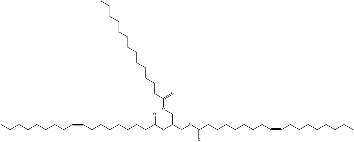 1,2-Dioleoyl-3-Myristoyl-rac-glycerol 구조식 이미지