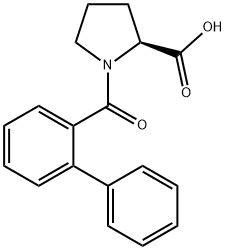 ([1,1'-biphenyl]-2-carbonyl)-L-proline Structure