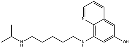 8-((5-(Isopropylamino)pentyl)amino)quinolin-6-ol Structure