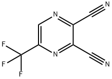 2,3-Pyrazinedicarbonitrile, 5-(trifluoromethyl)- Structure