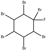 Cyclohexane, 1,2,3,4,5,6-hexabromo-1-fluoro- 구조식 이미지