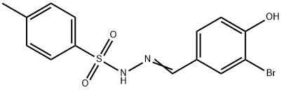 N'-(3-bromo-4-hydroxybenzylidene)-4-methylbenzenesulfonohydrazide 구조식 이미지