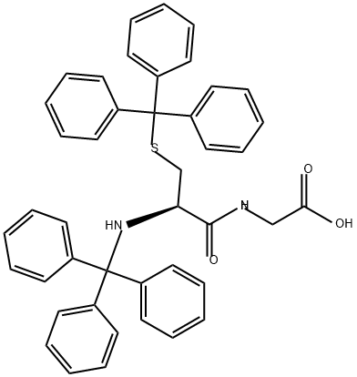 Glycine, N-[N,S-bis(triphenylmethyl)-L-cysteinyl]- (9CI) Structure