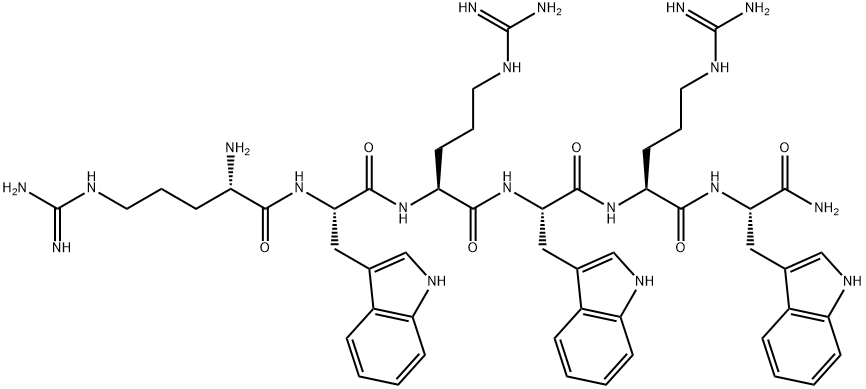 L-Tryptophanamide, L-arginyl-L-tryptophyl-L-arginyl-L-tryptophyl-L-arginyl- Structure