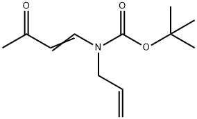 Carbamic acid, N-(3-oxo-1-buten-1-yl)-N-2-propen-1-yl-, 1,1-dimethylethyl ester Structure