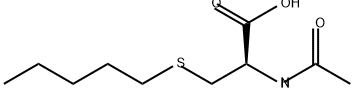 L-Cysteine, N-acetyl-S-pentyl- Structure