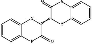 2H-1,4-Benzothiazin-3(4H)-one, 2-(3,4-dihydro-3-oxo-2H-1,4-benzothiazin-2-ylidene)- 구조식 이미지