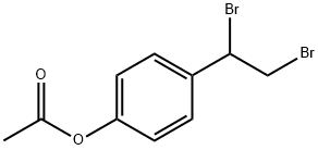 Phenol, 4-(1,2-dibromoethyl)-, 1-acetate Structure