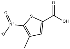 2-Thiophenecarboxylic acid, 4-methyl-5-nitro- Structure