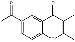 6-Acetyl-2,3-dimethyl-4H-chromen-4-one 구조식 이미지