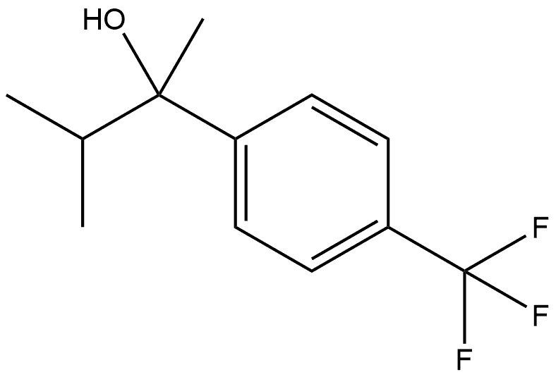 Benzenemethanol, α-methyl-α-(1-methylethyl)-4-(trifluoromethyl)- Structure