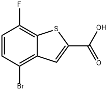 Benzo[b]thiophene-2-carboxylic acid, 4-bromo-7-fluoro- Structure