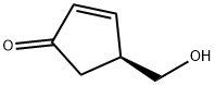 2-Cyclopenten-1-one, 4-(hydroxymethyl)-, (4S)- Structure