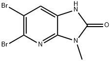 5,6-dibromo-3-methyl-1H,2H,3H-imidazo[4,5-b]pyridin-2-one Structure