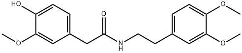 N-(3,4-dimethoxyphenethyl)-2-(4-hydroxy-3-methoxyphenyl)acetamide Structure