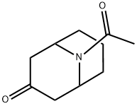 9-Azabicyclo[3.3.1]nonan-3-one, 9-acetyl- Structure