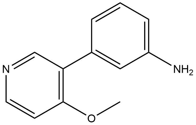 3-(4-Methoxy-3-pyridinyl)benzenamine Structure