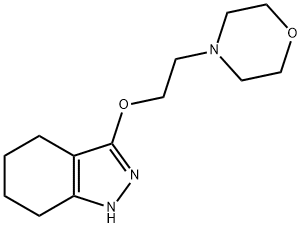 4-(2-((4,5,6,7-Tetrahydro-1H-indazol-3-yl)oxy)ethyl)morpholine 구조식 이미지