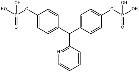 [4-[(4-phosphonooxyphenyl)-pyridin-2-ylmethyl]phenyl] dihydrogen phosphate Structure