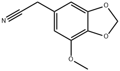 (7-Methoxy-1,3-benzodioxol-5-yl)acetonitrile 구조식 이미지