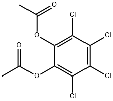 1,2-Benzenediol, 3,4,5,6-tetrachloro-, 1,2-diacetate Structure