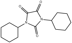 2,4,5-Imidazolidinetrione, 1,3-dicyclohexyl- 구조식 이미지
