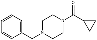 Methanone, cyclopropyl[4-(phenylmethyl)-1-piperazinyl]- Structure