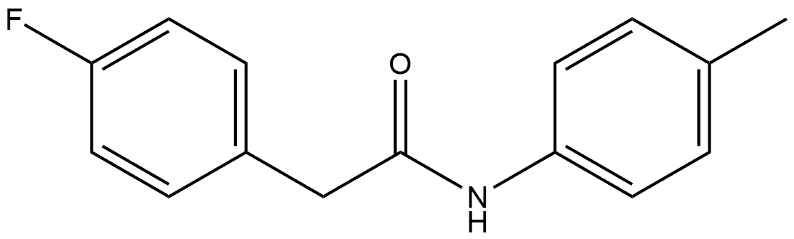 4-Fluoro-N-(4-methylphenyl)benzeneacetamide Structure